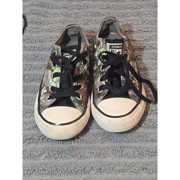 Converse All Star Junior Interstellar Dinos Dinosaurs Sneakers 665392C Size 12 - Picture 1 of 11